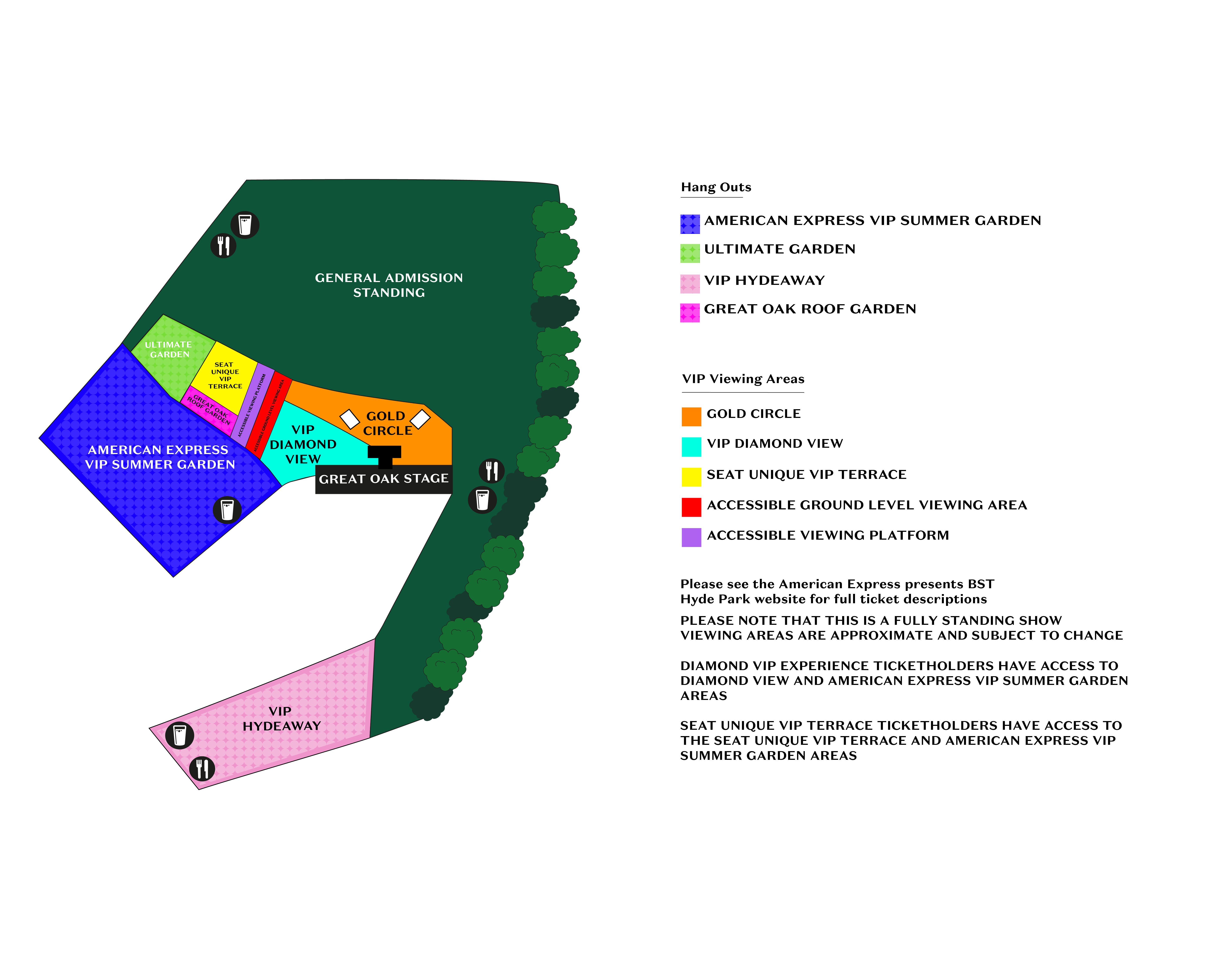 BST Hyde Park 2026 - Guide to Ticket Layout